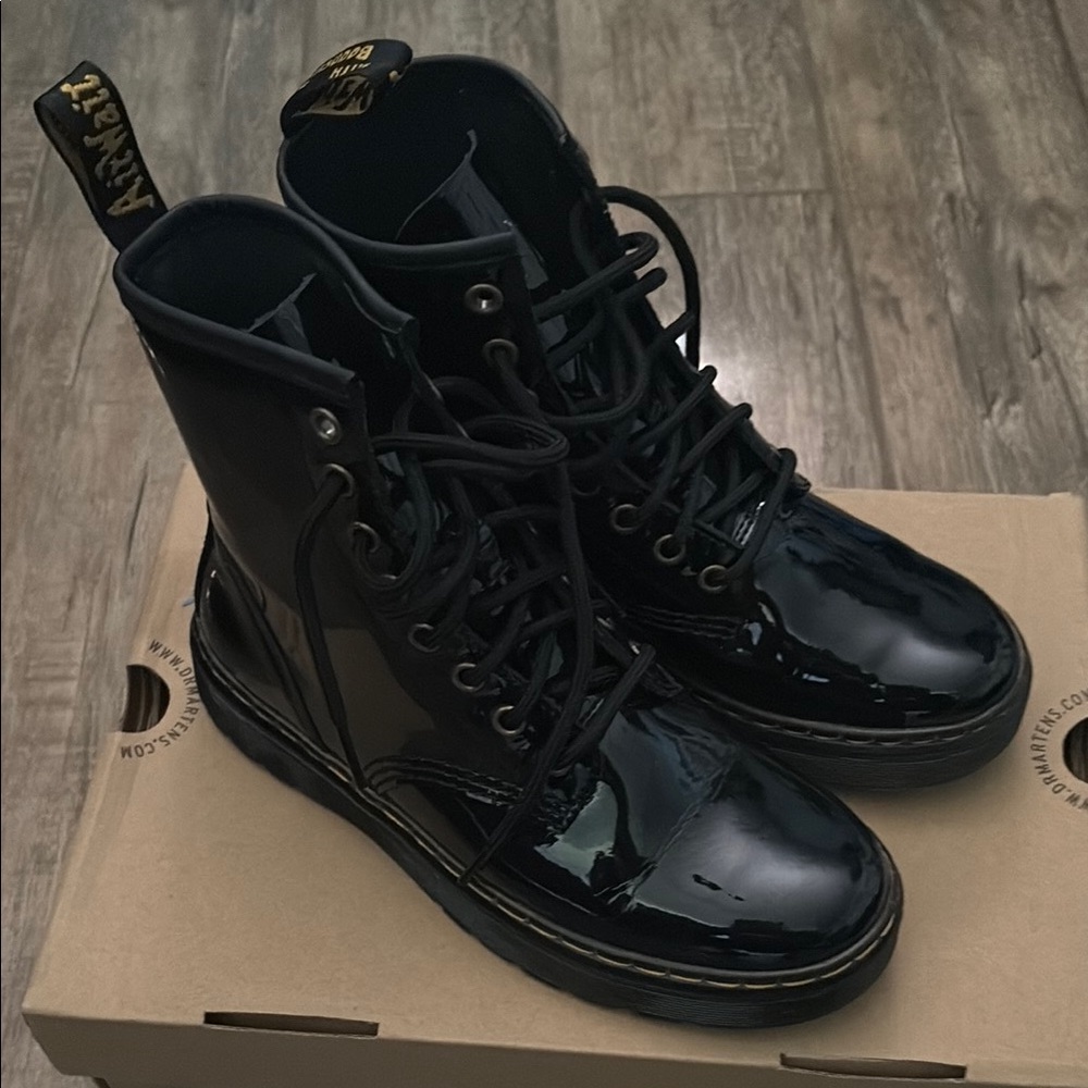 Dr. Martens Black Combat Boots High-Top